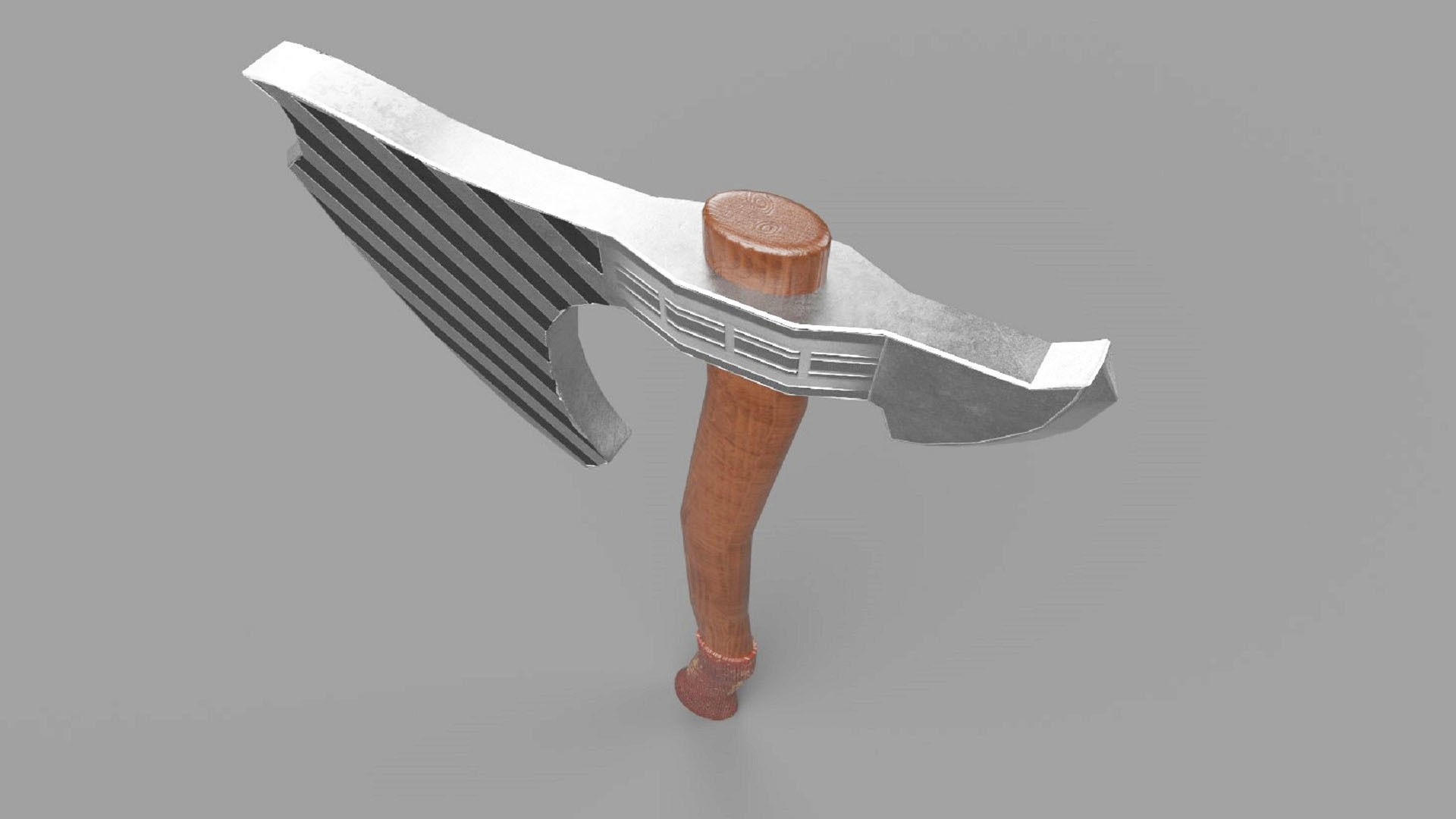 Axe Weapon PBR low-poly game ready Low-poly 3D model_2