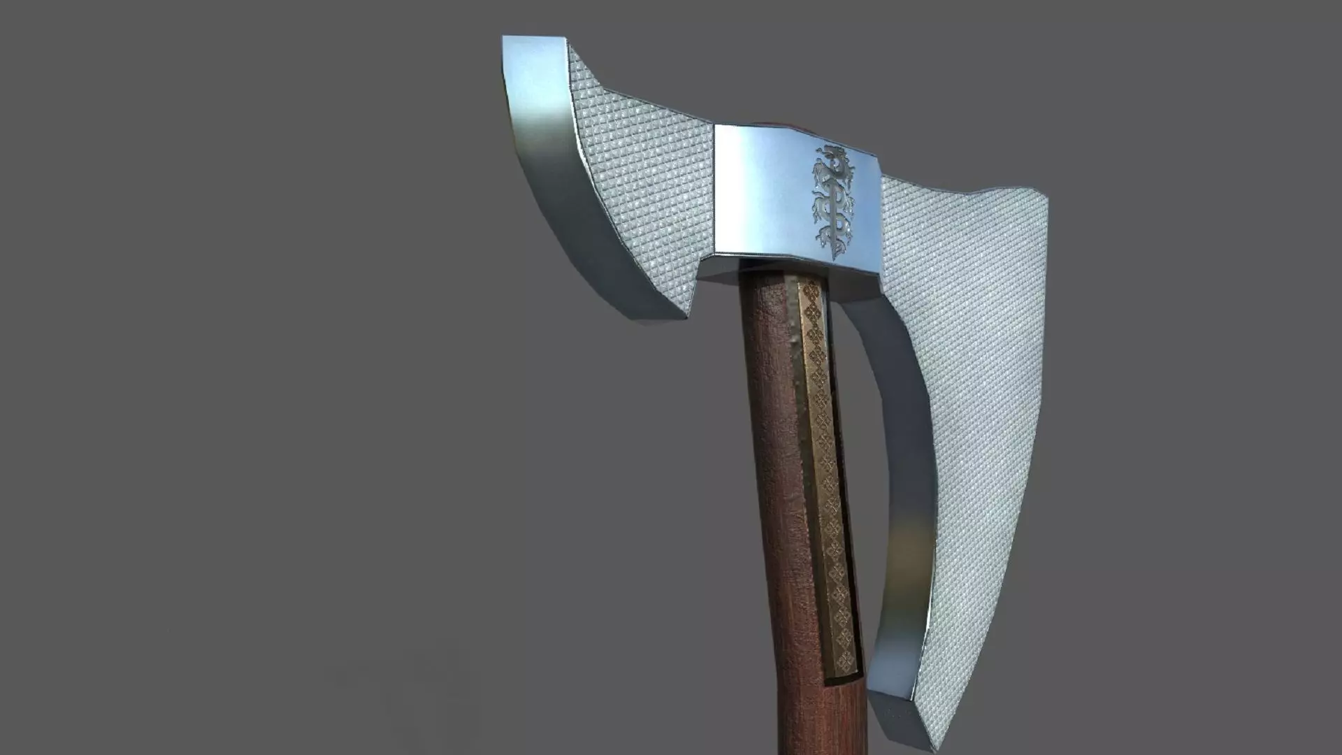 Axe Weapon PBR  Low-poly 3D model_0
