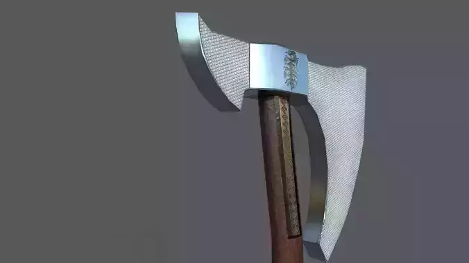 Axe Weapon PBR  Low-poly 3D model