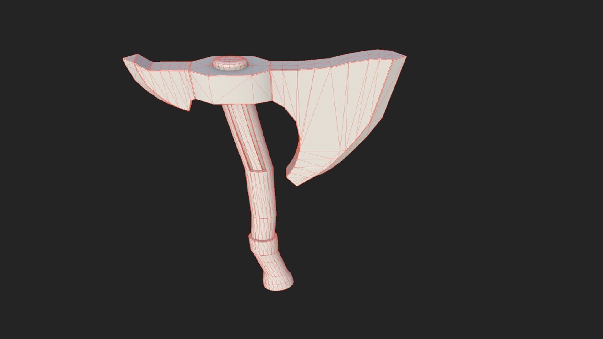 Axe Weapon PBR  Low-poly 3D model_7