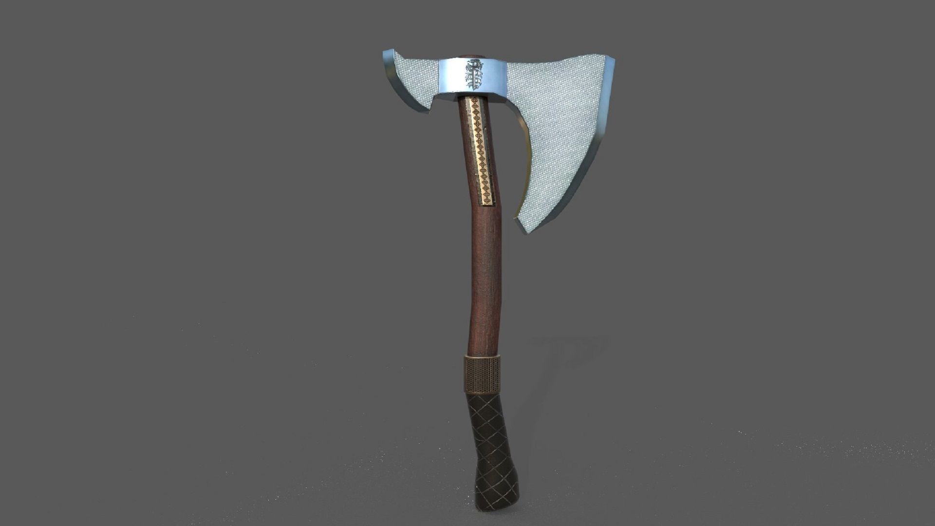 Axe Weapon PBR  Low-poly 3D model_1