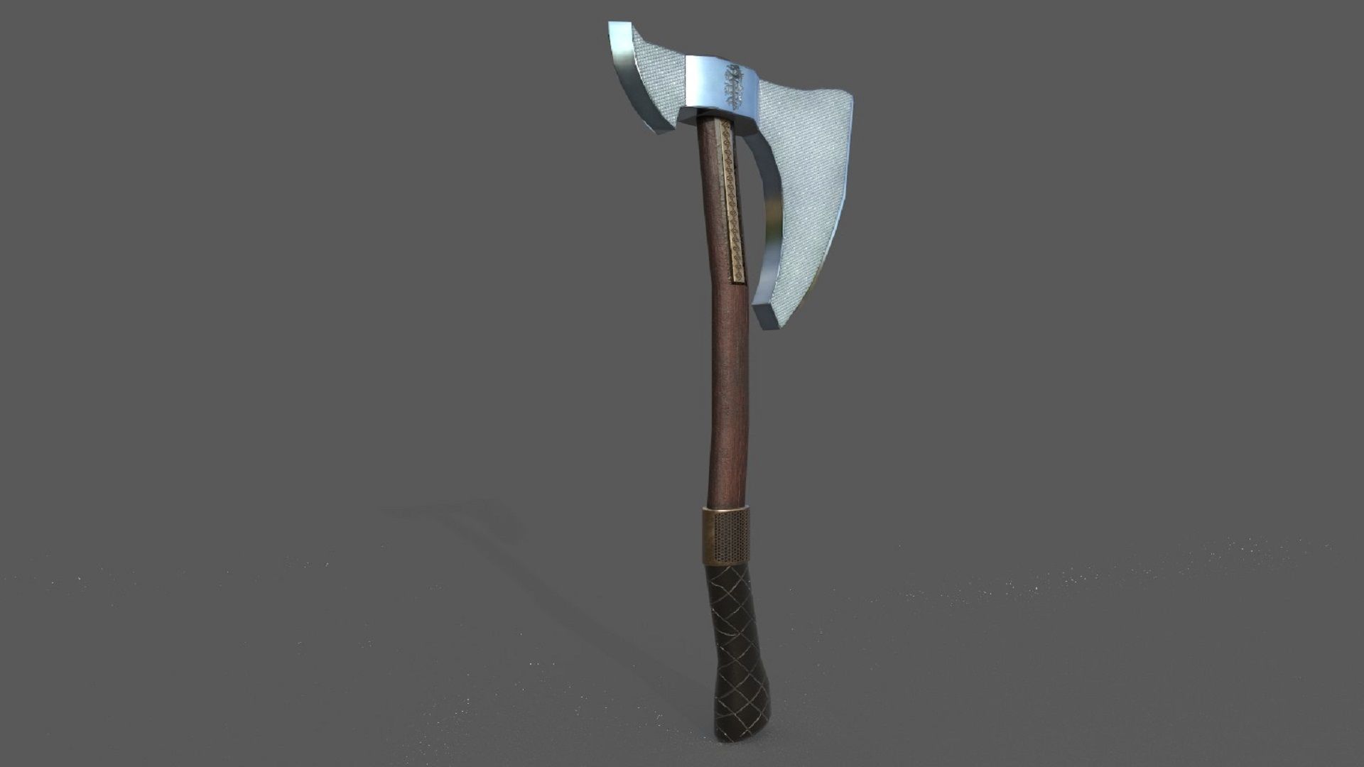 Axe Weapon PBR  Low-poly 3D model_4