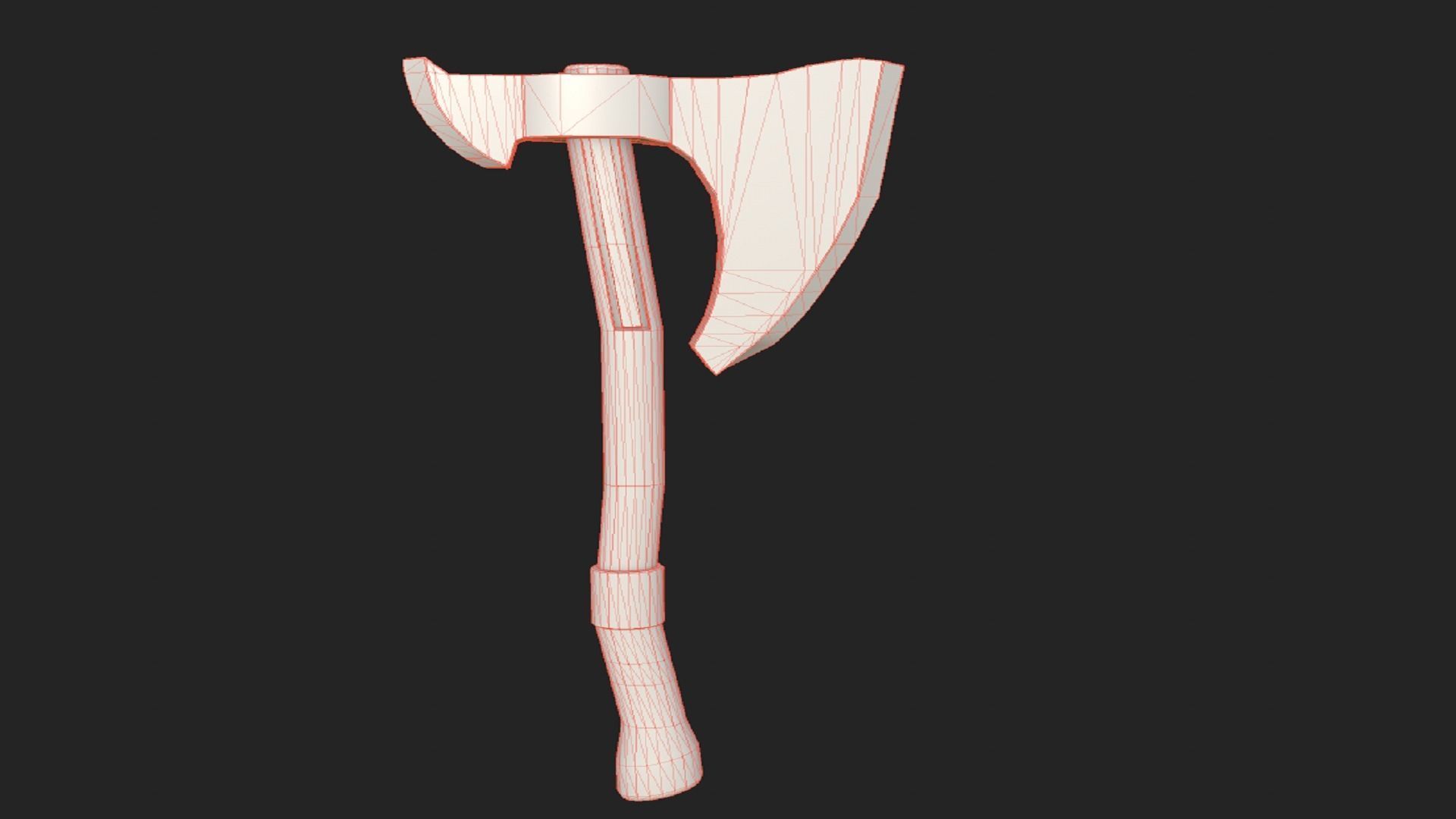 Axe Weapon PBR  Low-poly 3D model_6