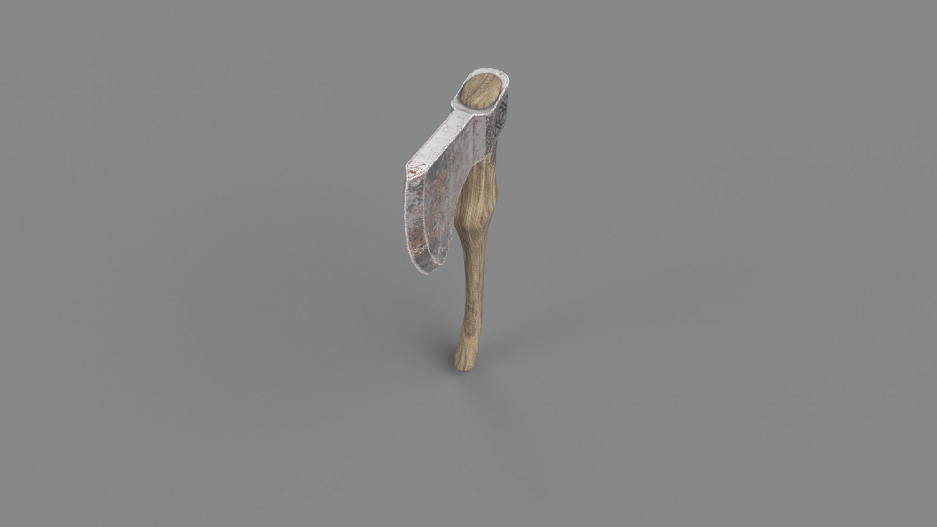 Axe Weapon Low-poly 3D model_7