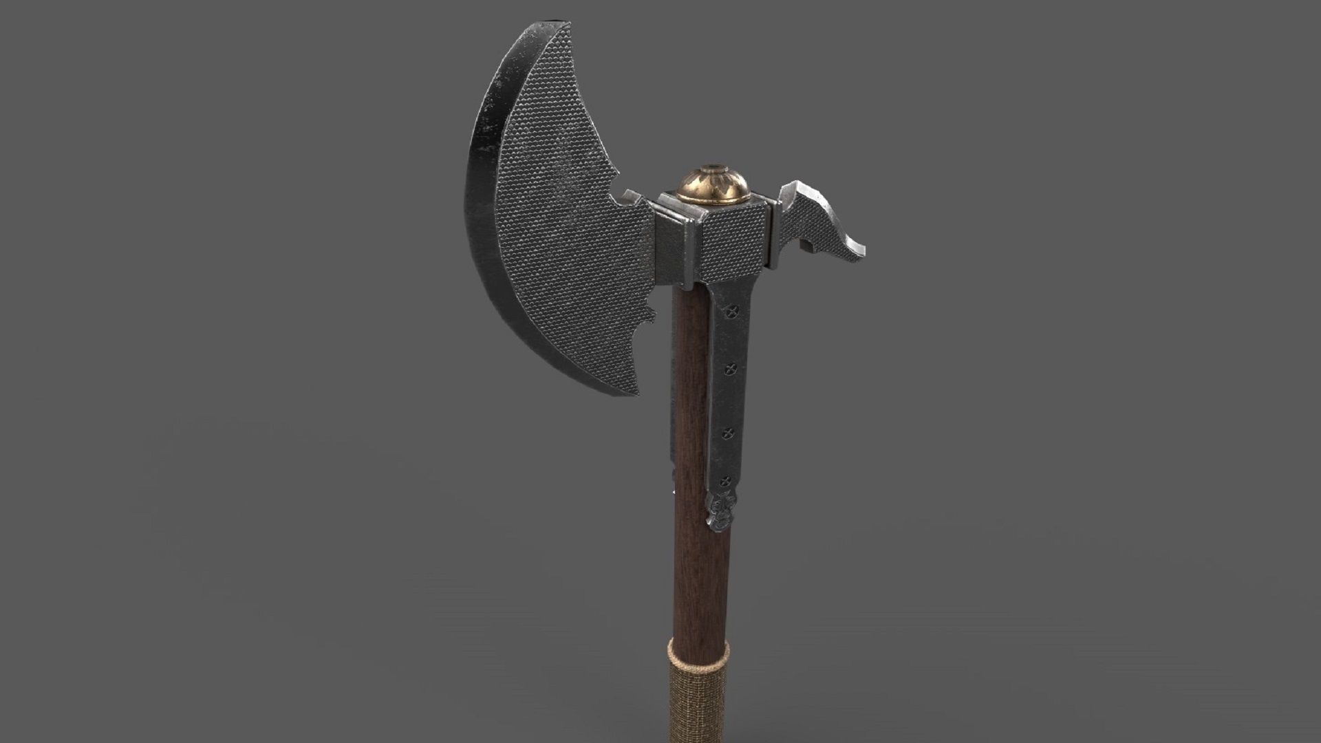 Axe Weapon PBR low-poly 3D Low-poly 3D model_3