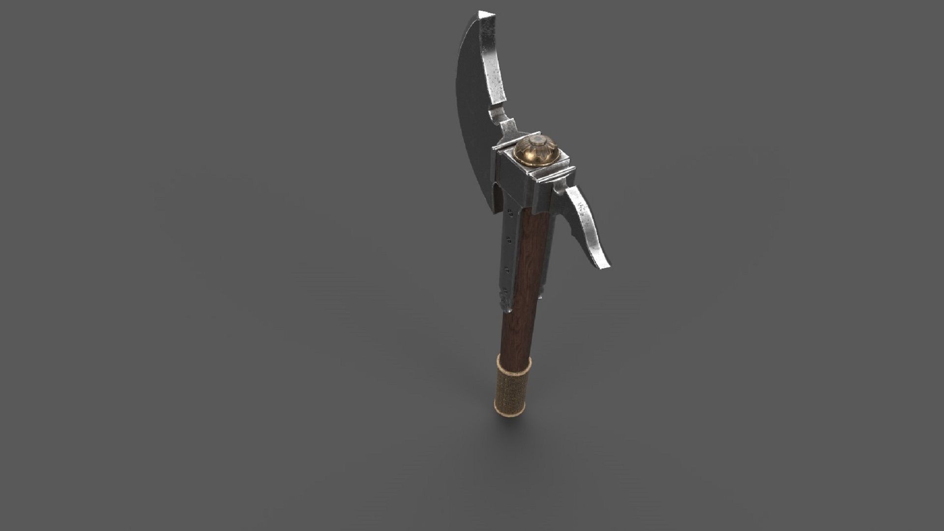 Axe Weapon PBR low-poly 3D Low-poly 3D model_2