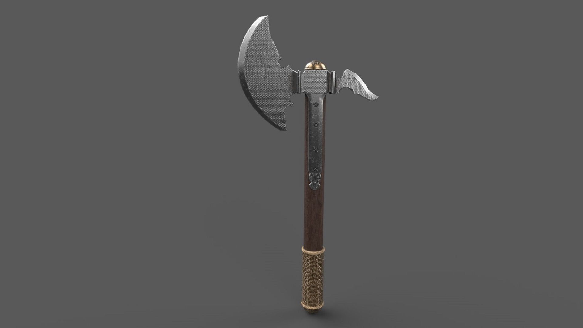 Axe Weapon PBR low-poly 3D Low-poly 3D model_1