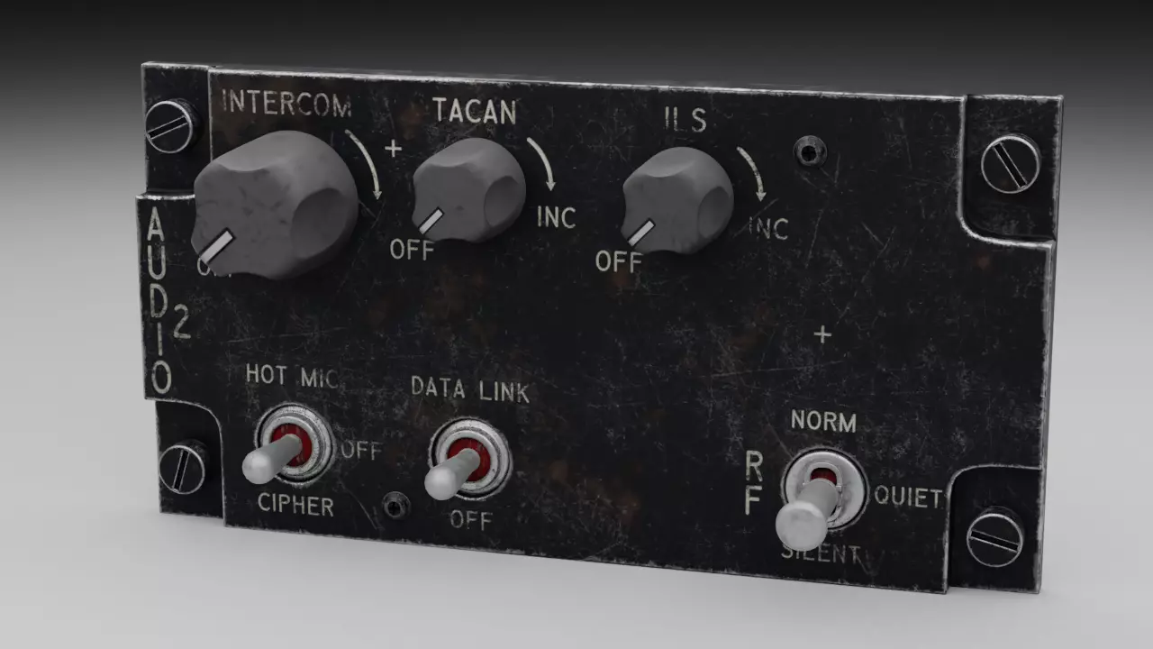 F16 AUDIO 2 Panel 3D model