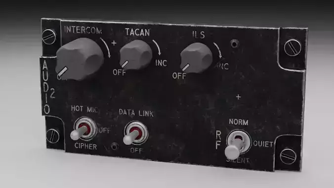 F16 AUDIO 2 Panel 3D model