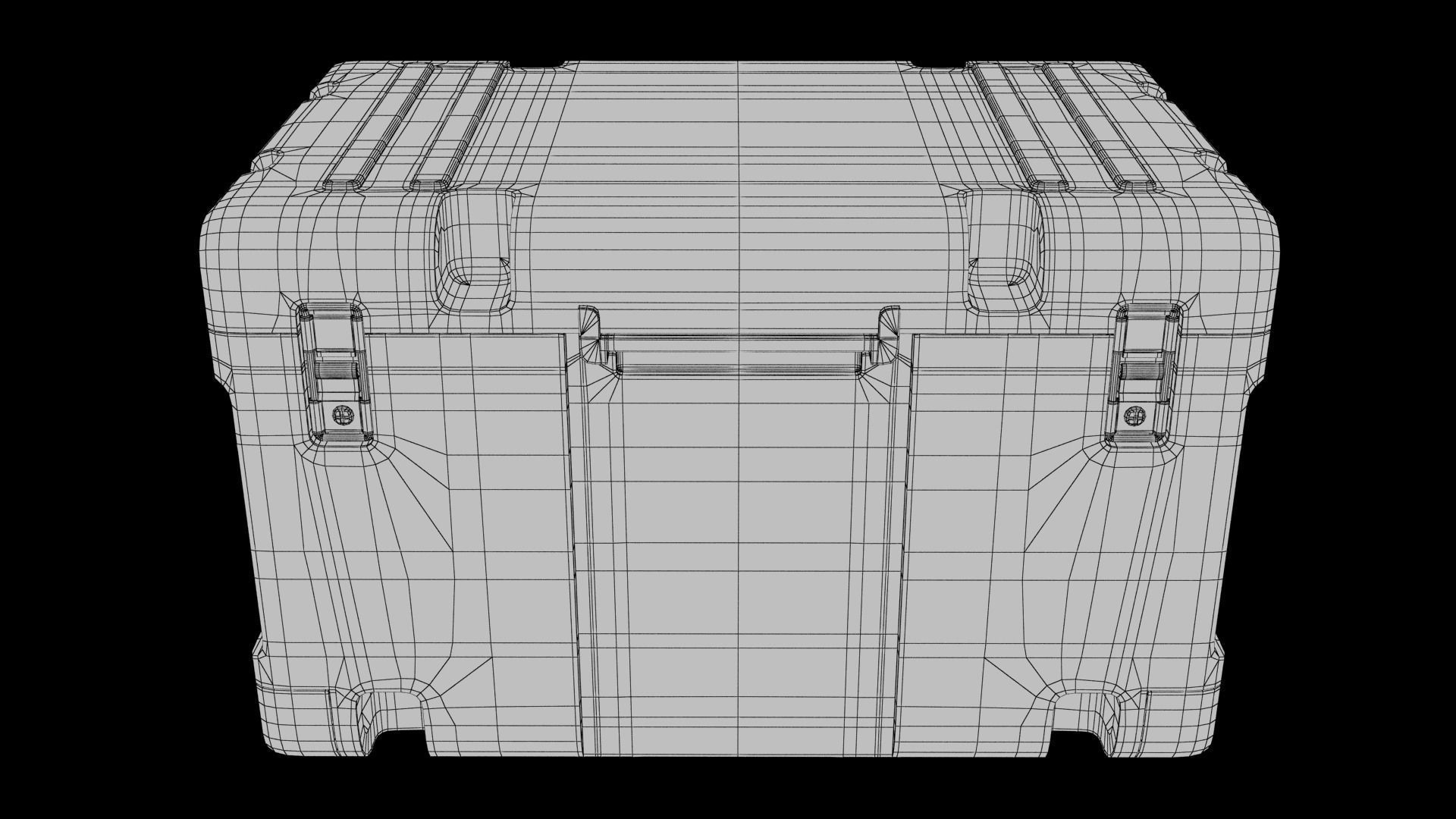 Sci-fi Box Low-poly 3D model_9