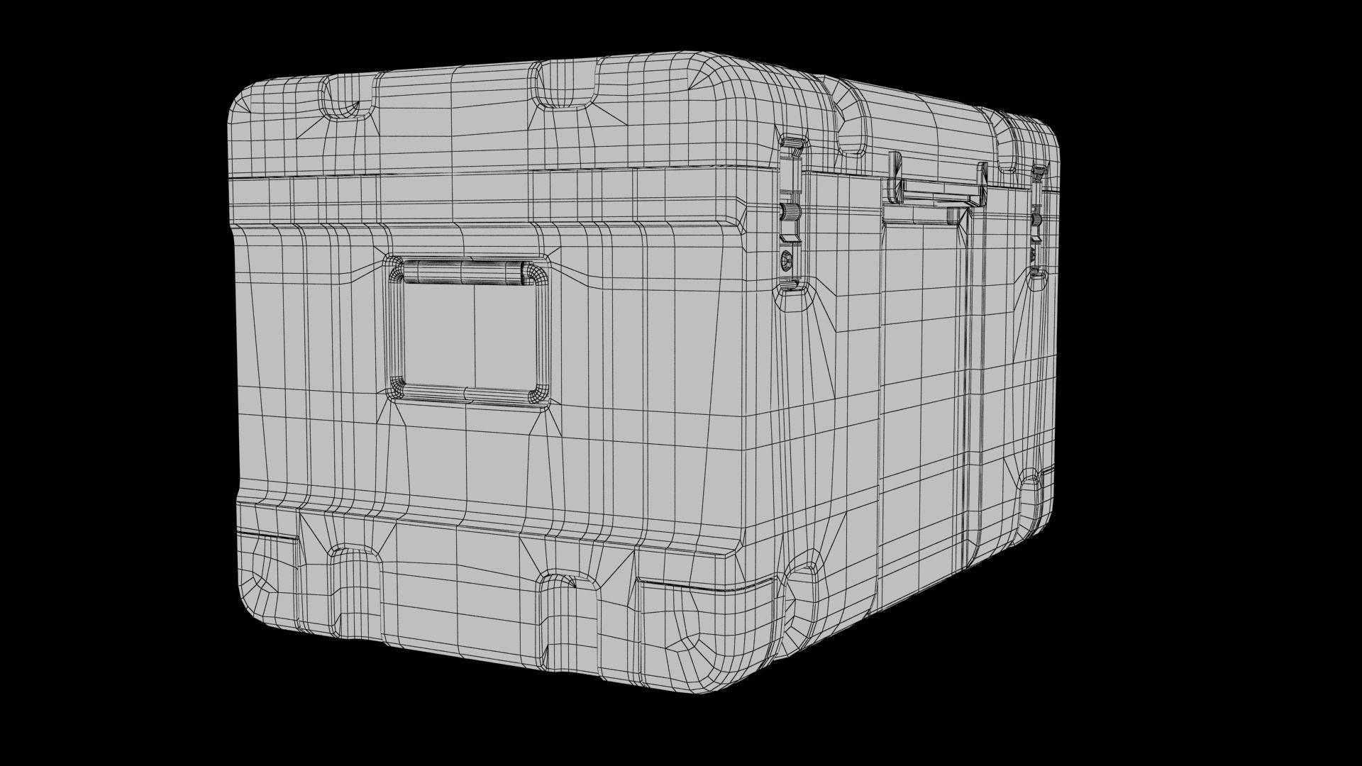 Sci-fi Box Low-poly 3D model_14