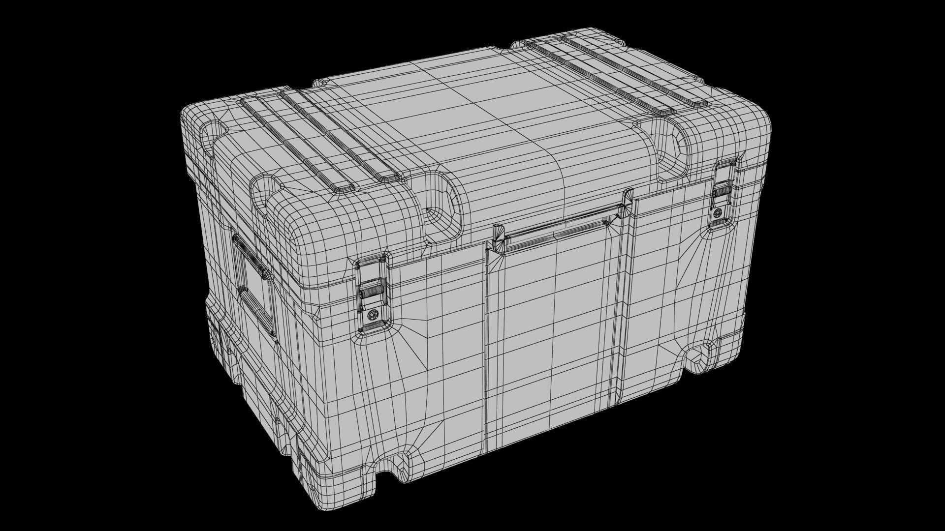 Sci-fi Box Low-poly 3D model_15
