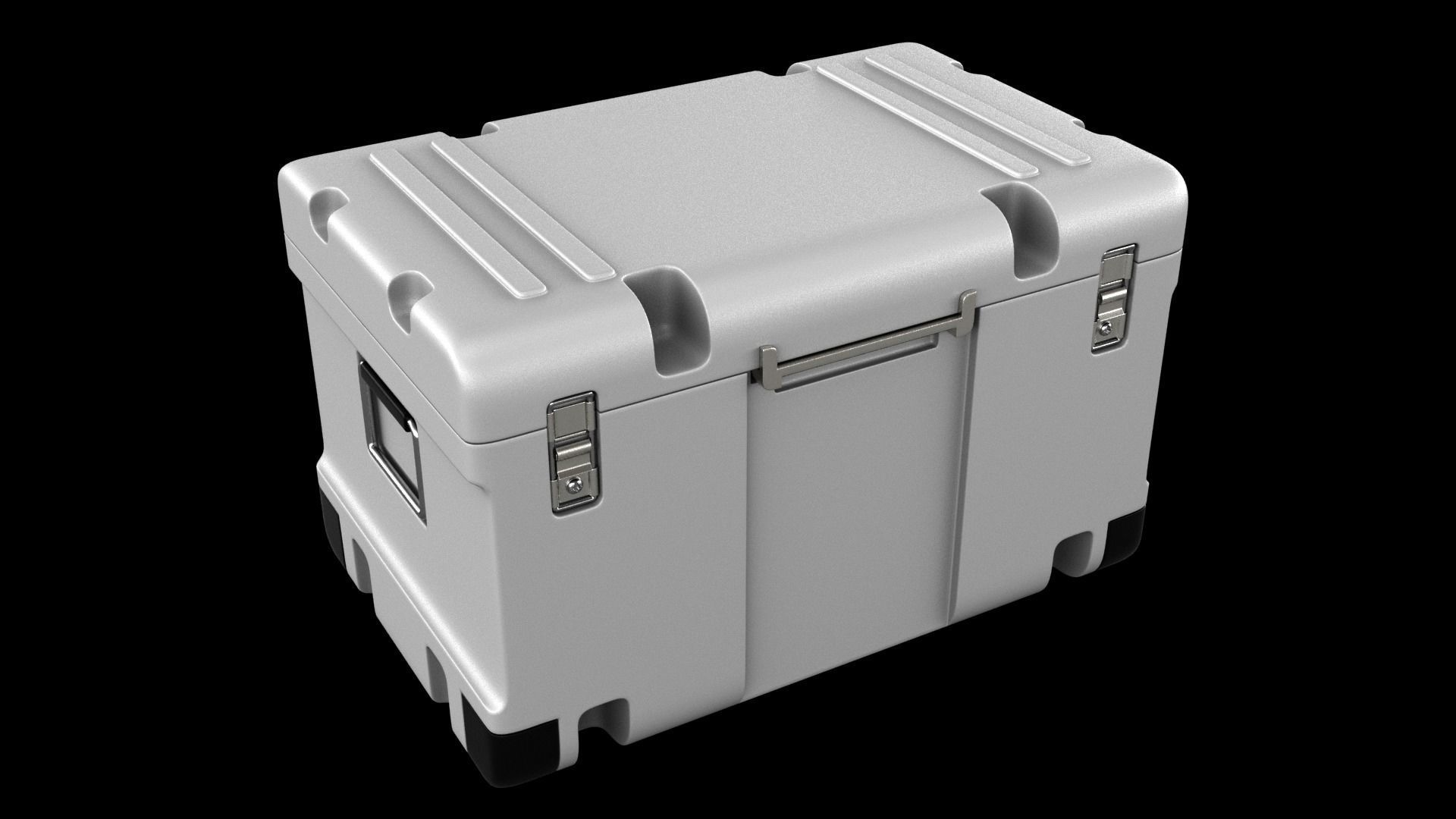 Sci-fi Box Low-poly 3D model_1