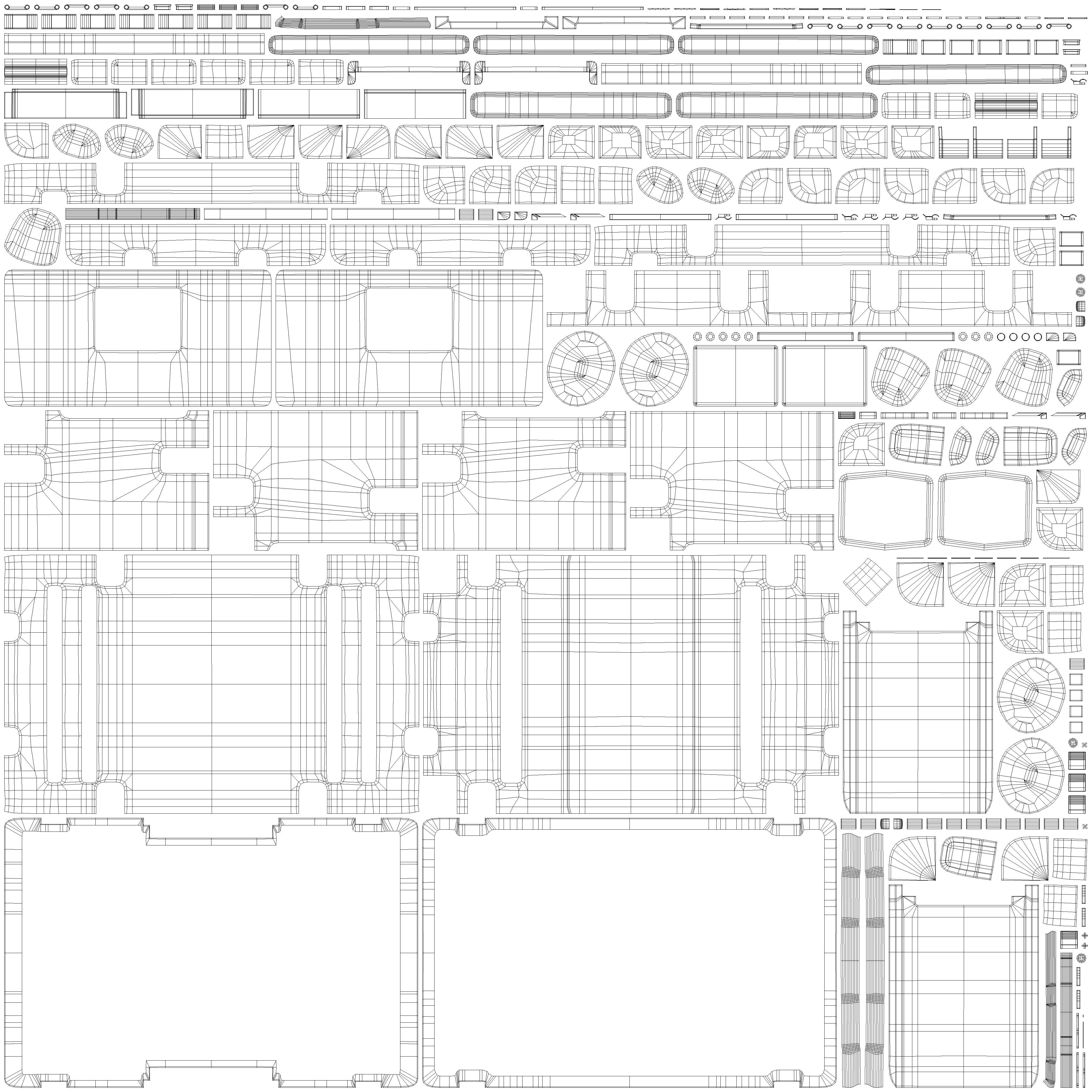 Sci-fi Box Low-poly 3D model_8
