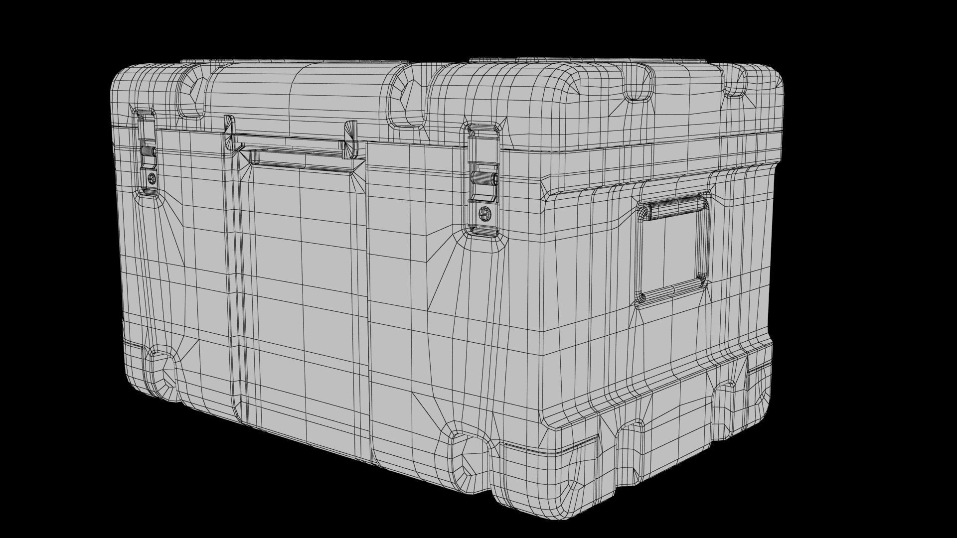 Sci-fi Box Low-poly 3D model_10