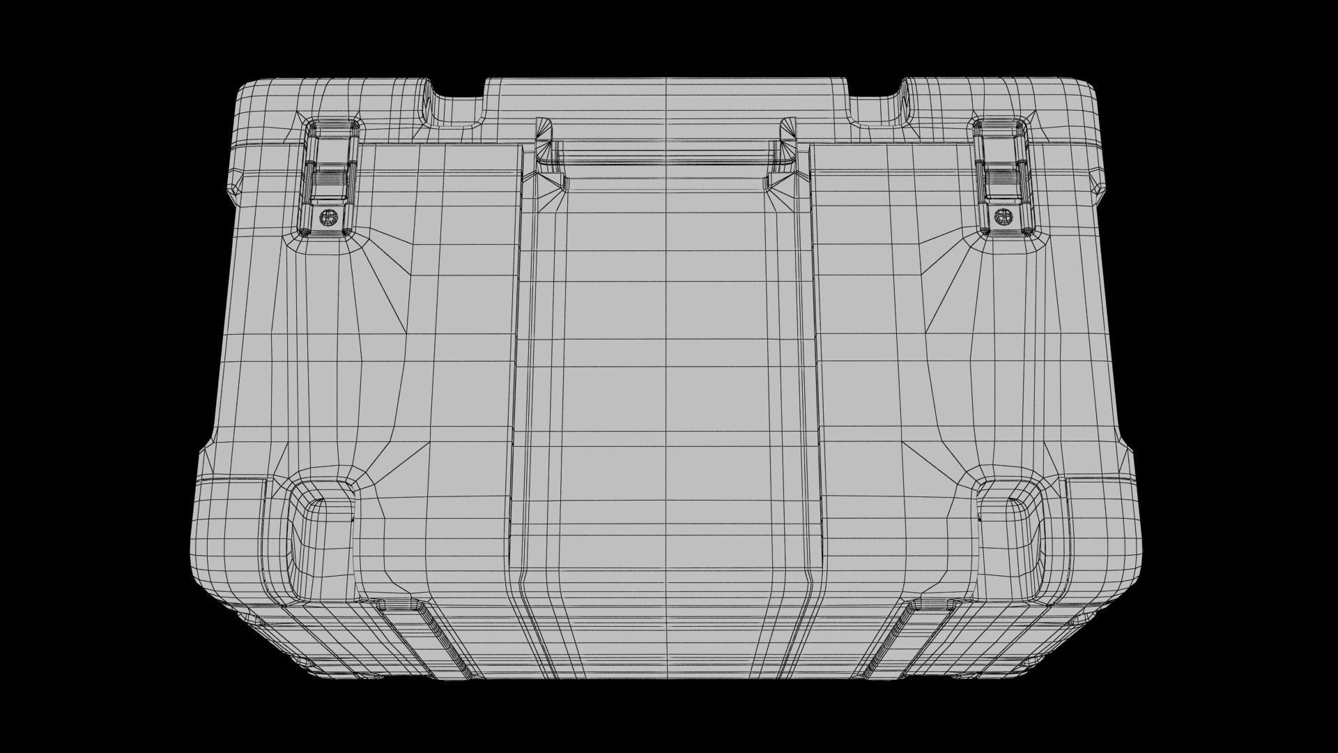 Sci-fi Box Low-poly 3D model_12