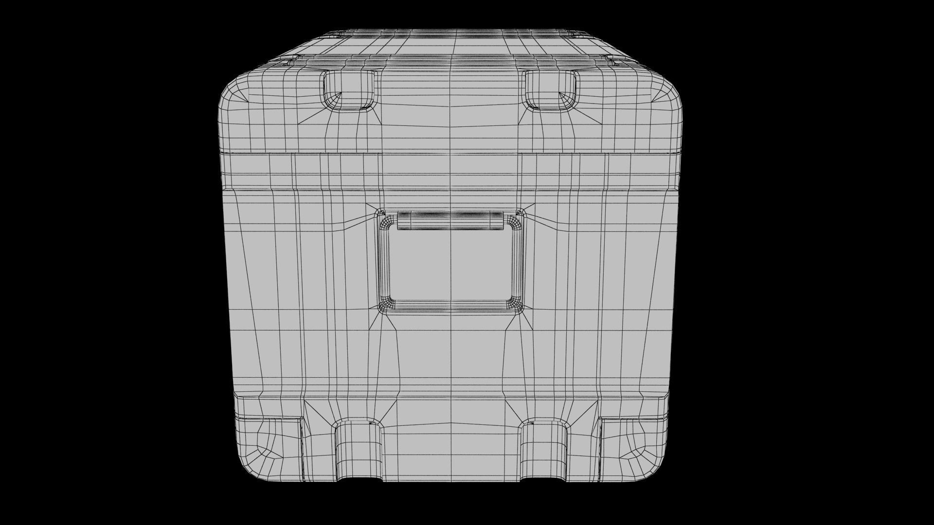 Sci-fi Box Low-poly 3D model_11