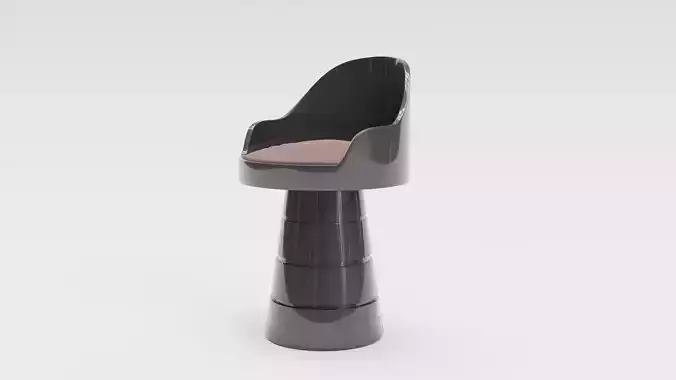 realistic chair made in blender