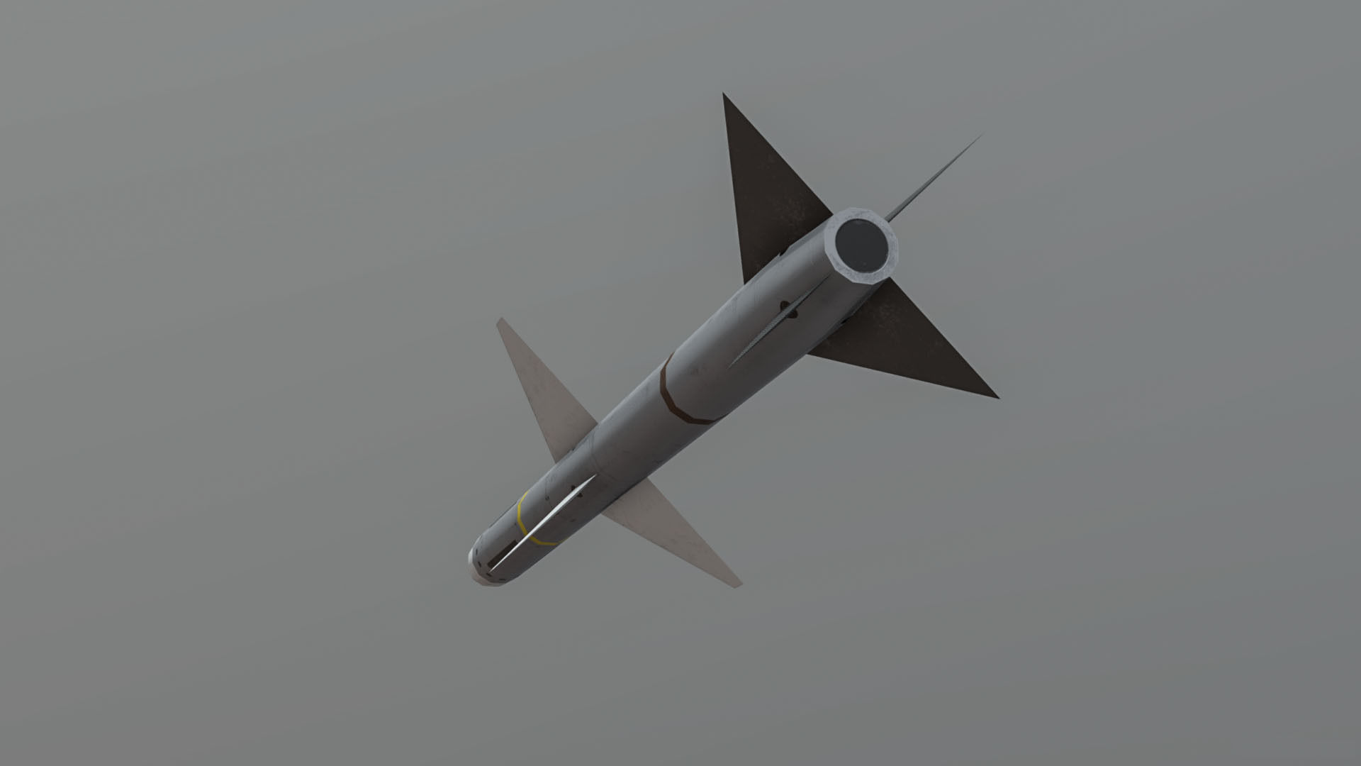 AIM-7M Sparrow Low-poly 3D model_4