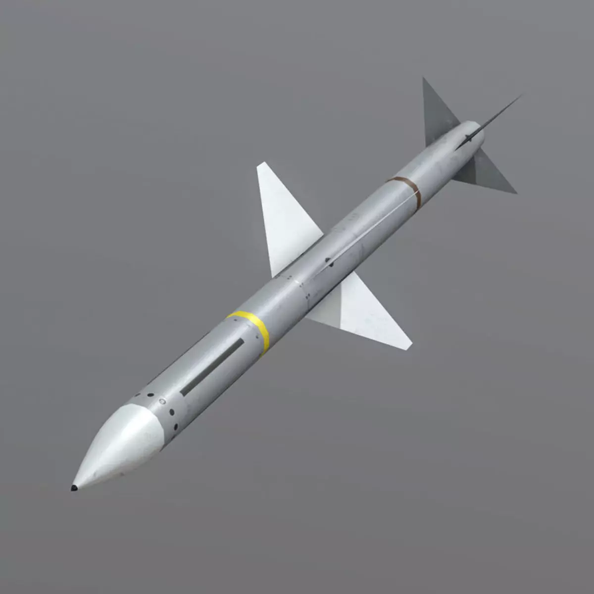 AIM-7M Sparrow Low-poly 3D model_0
