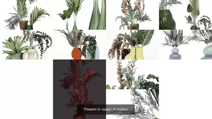 Flowers in vases