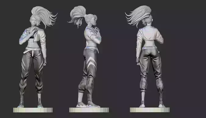 Akali from League of legends 3DPrint 3D print model