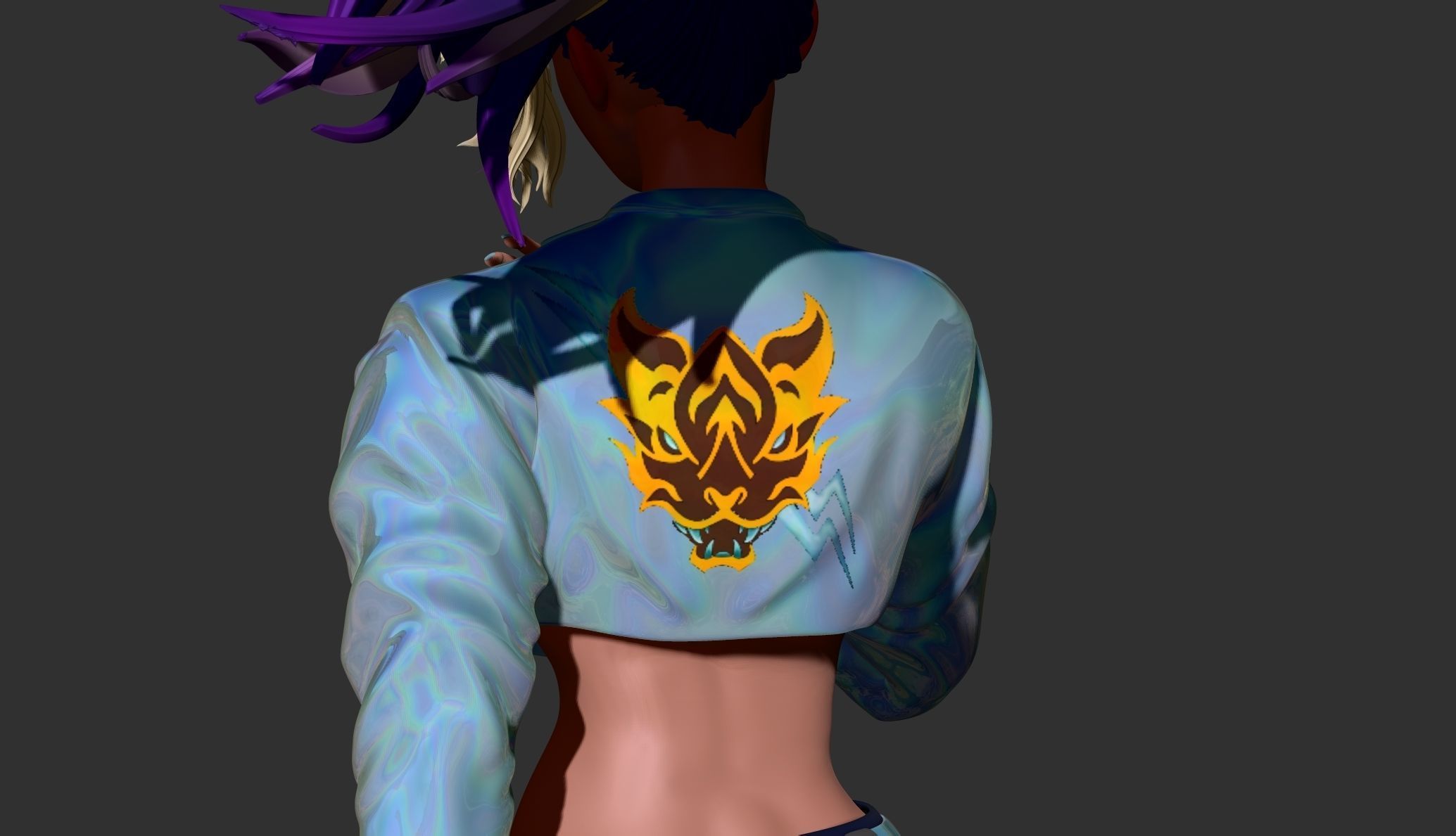 Akali from League of legends 3DPrint 3D print model_3