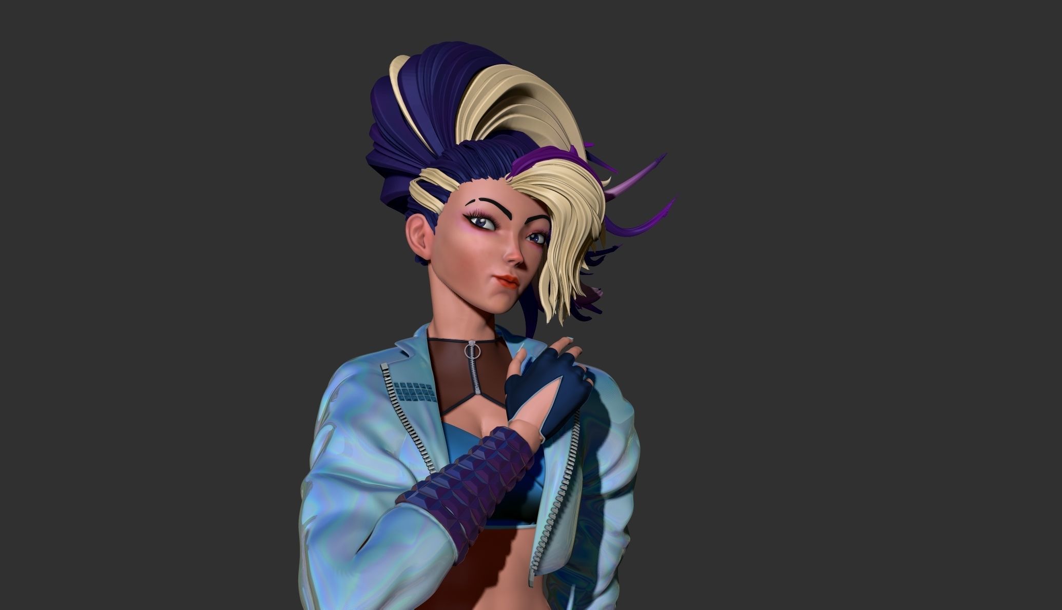 Akali from League of legends 3DPrint 3D print model_1