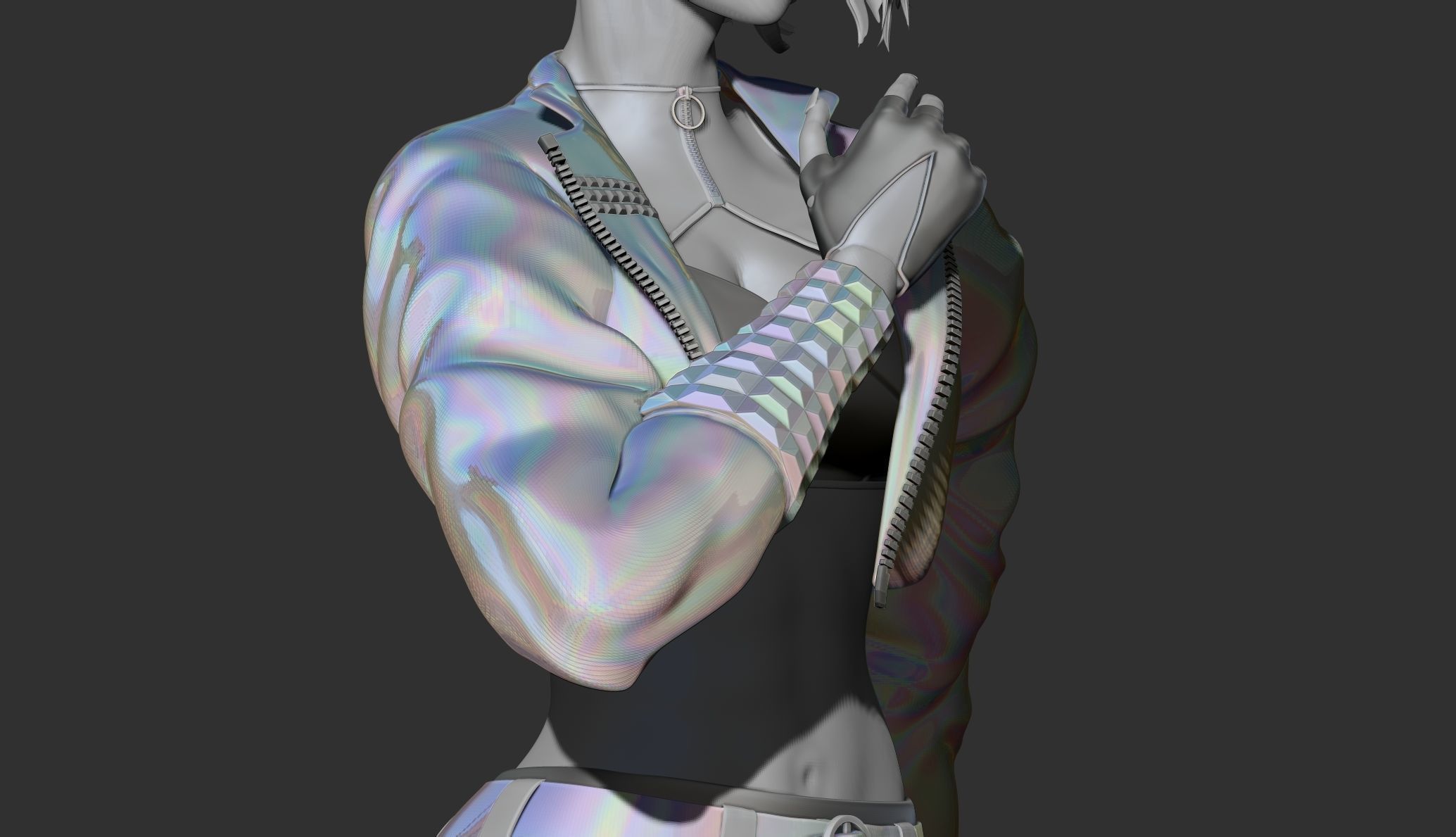 Akali from League of legends 3DPrint 3D print model_6