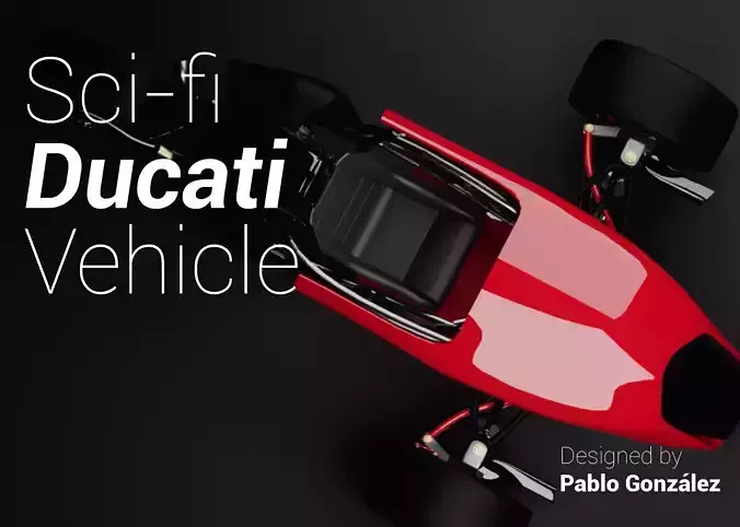 SCI FI DUCATI ENGINE VEHICLE