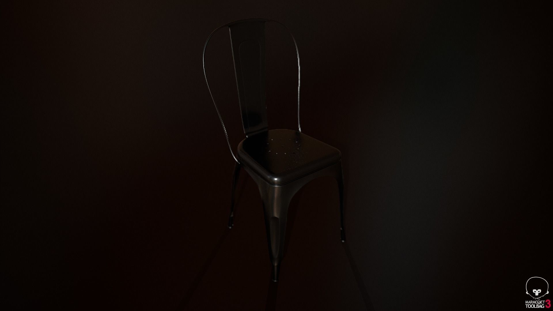 Iron Tolix Chair Low-poly 3D model_13