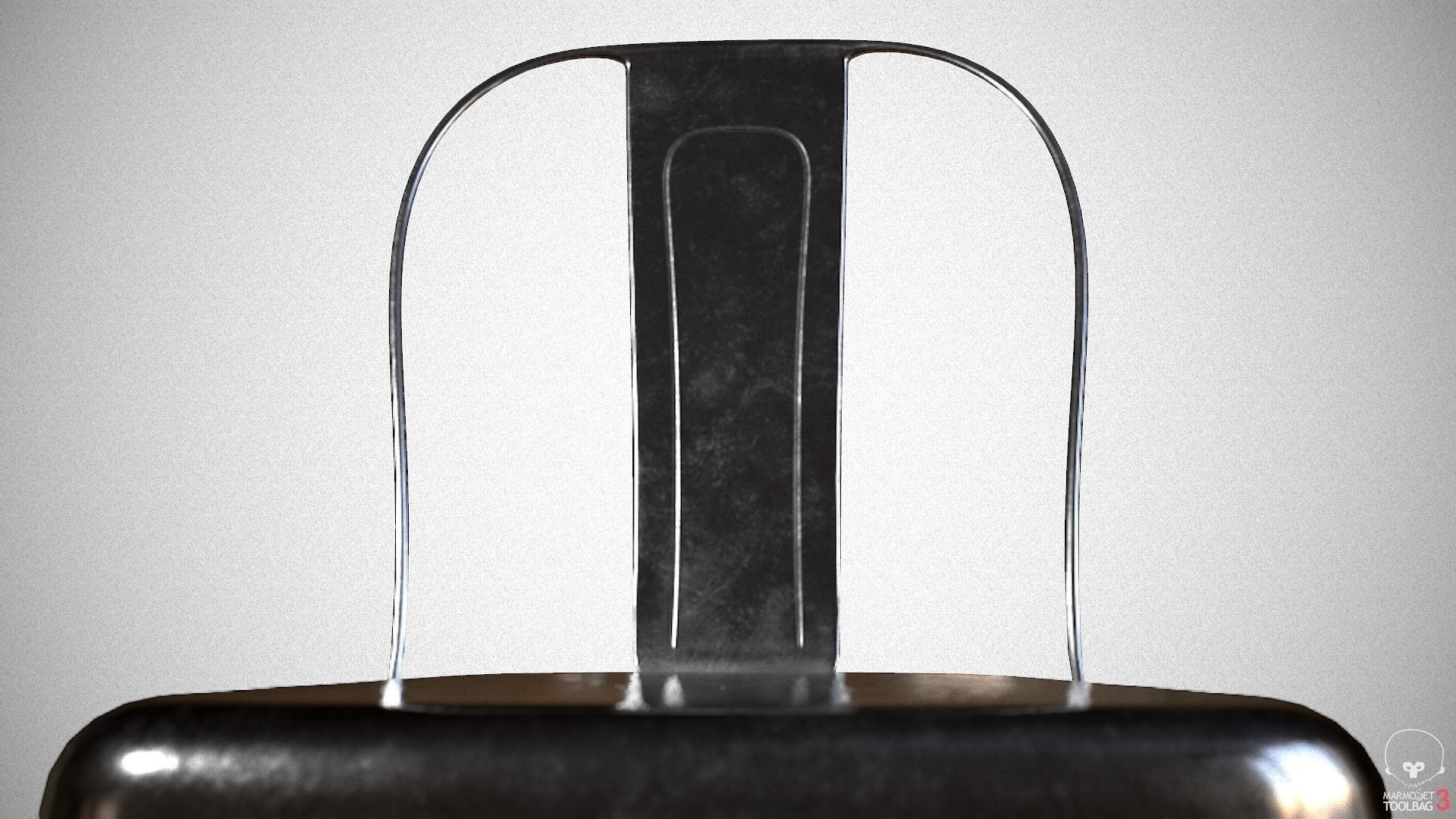 Iron Tolix Chair Low-poly 3D model_4