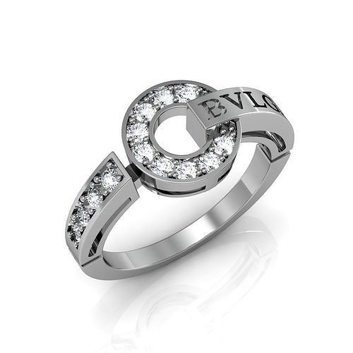 Bvlgari ring  3D print model