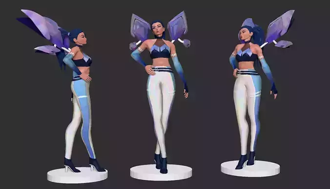 Kaisa from League of legends 3D Print 3D print model