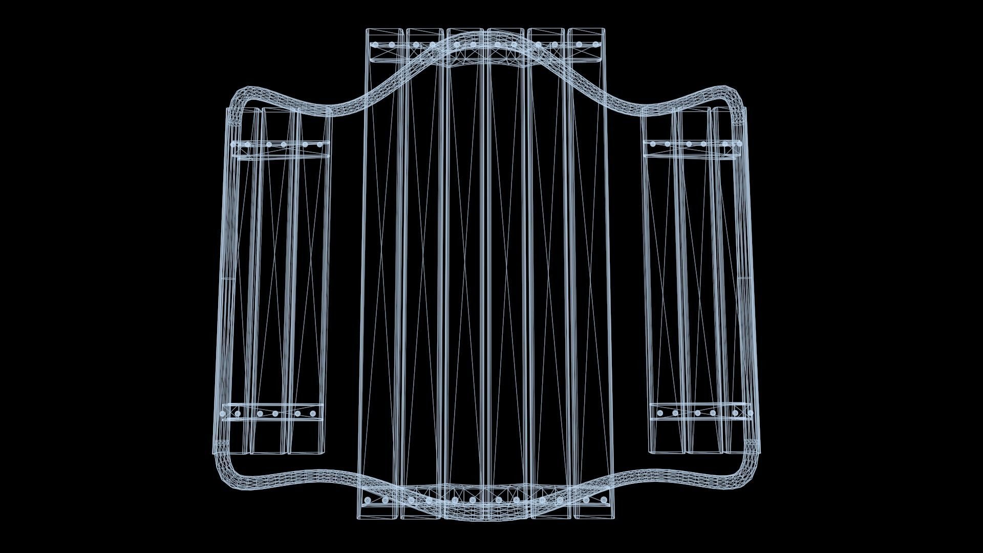 HVILAN picnic table PBR Game Ready Low-poly 3D model Low-poly 3D model_8