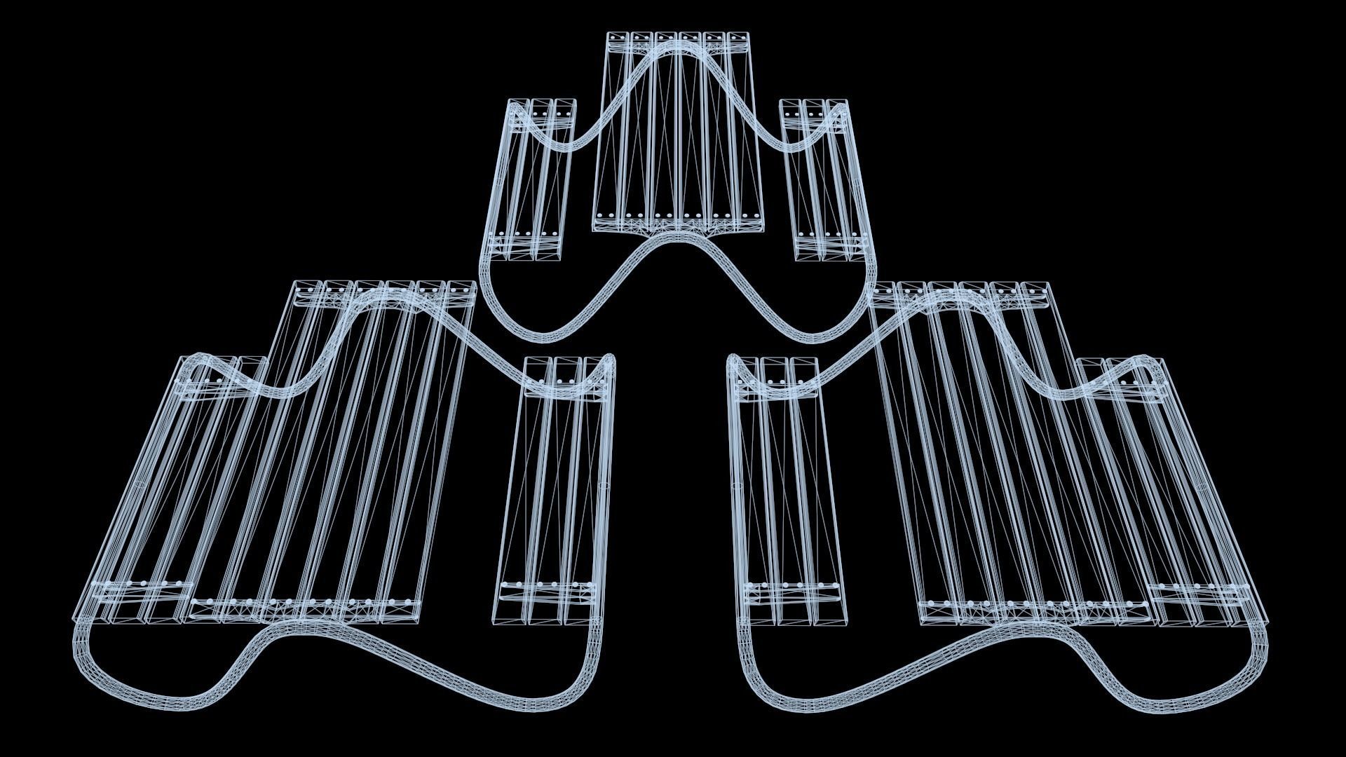 HVILAN picnic table PBR Game Ready Low-poly 3D model Low-poly 3D model_12