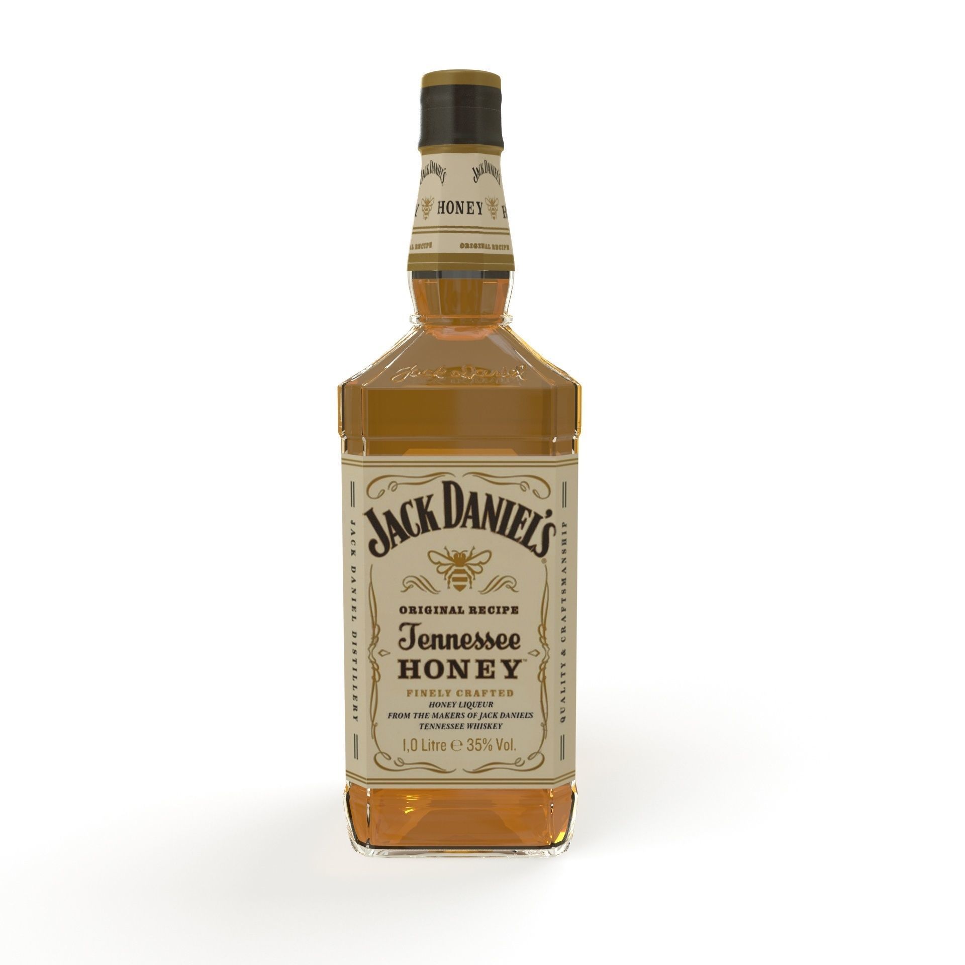 Jack Daniels Honey Bottles PBR  Low-poly 3D model_8