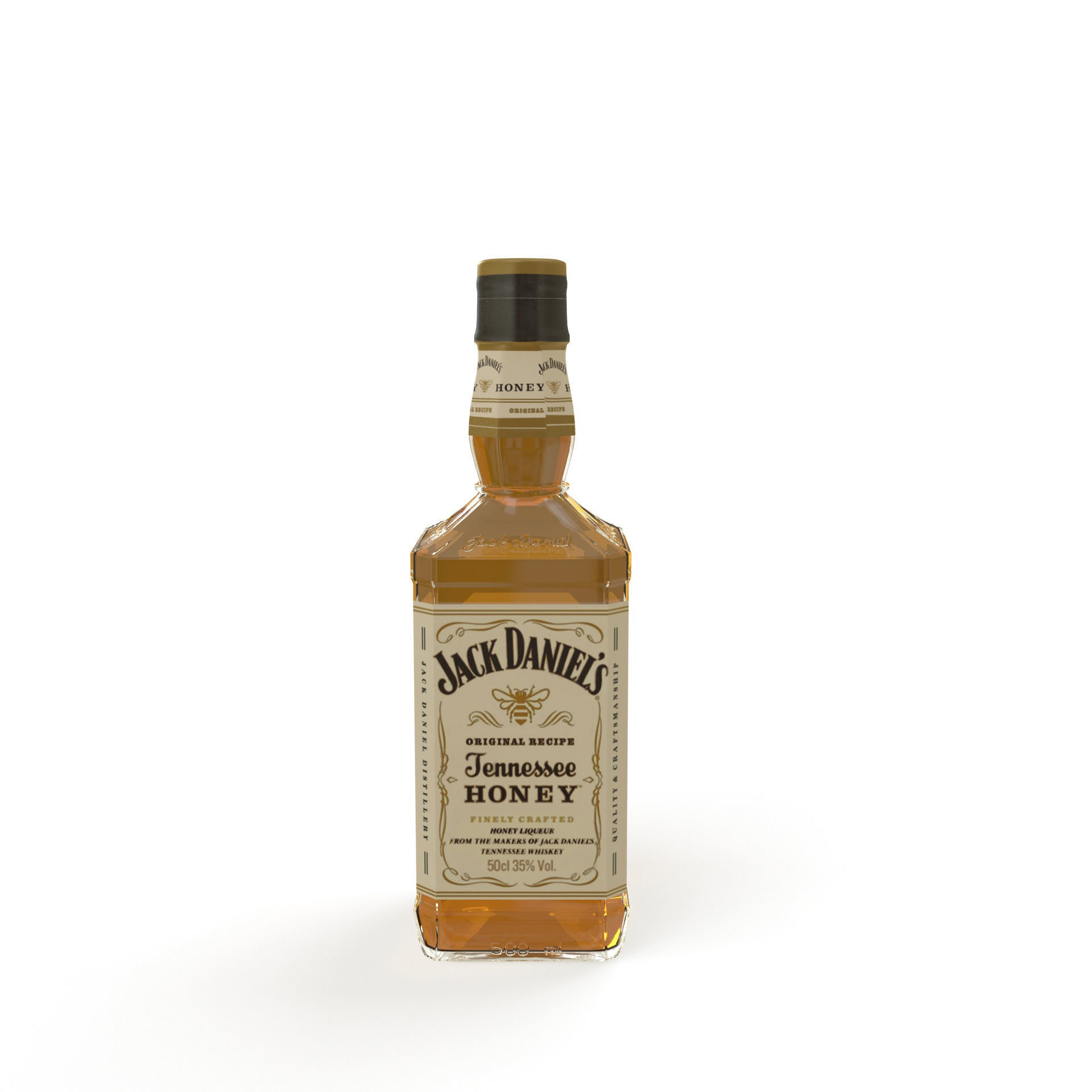 Jack Daniels Honey Bottles PBR  Low-poly 3D model_2
