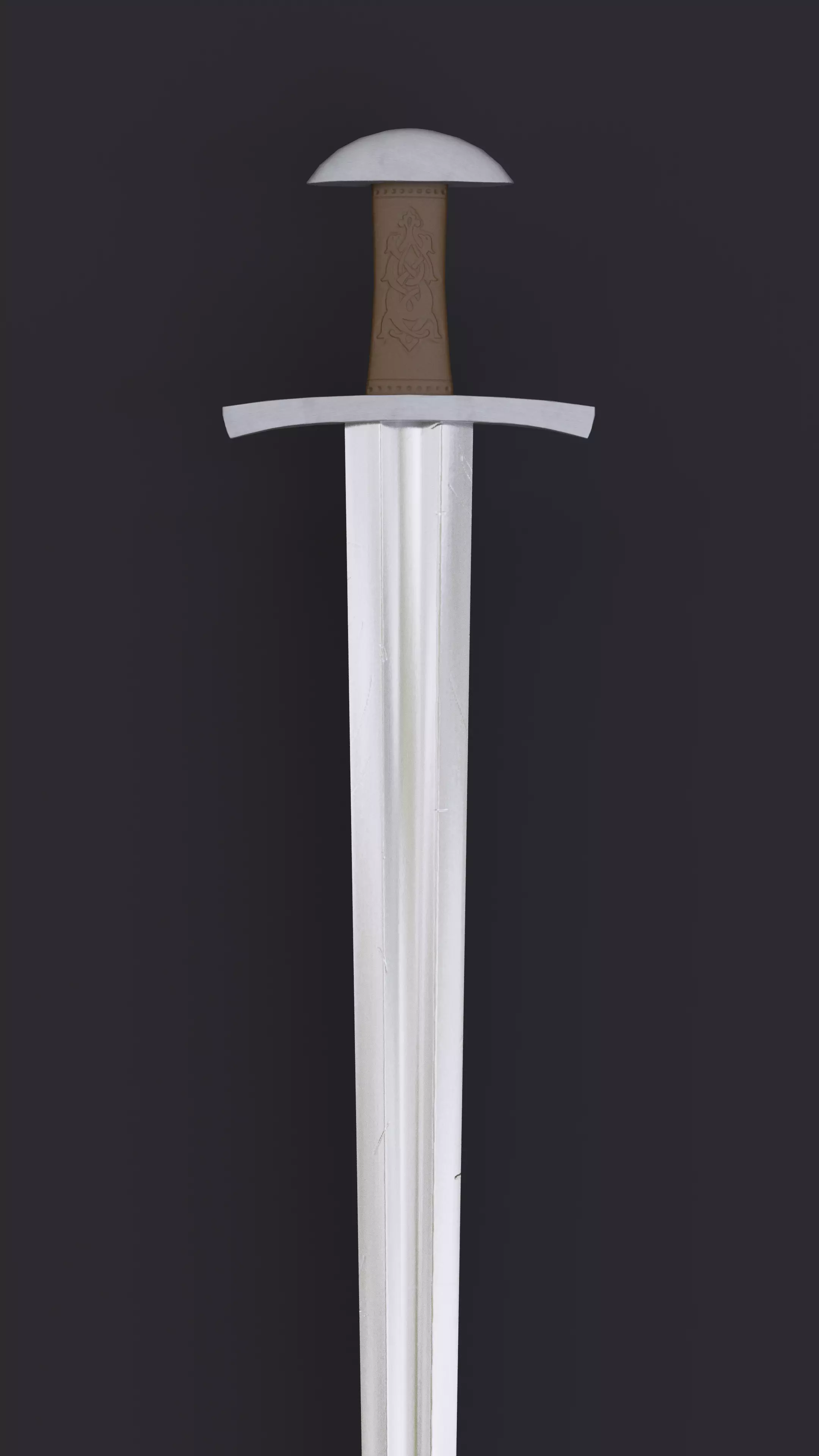 Viking sword Game ready model Low-poly 3D model_0