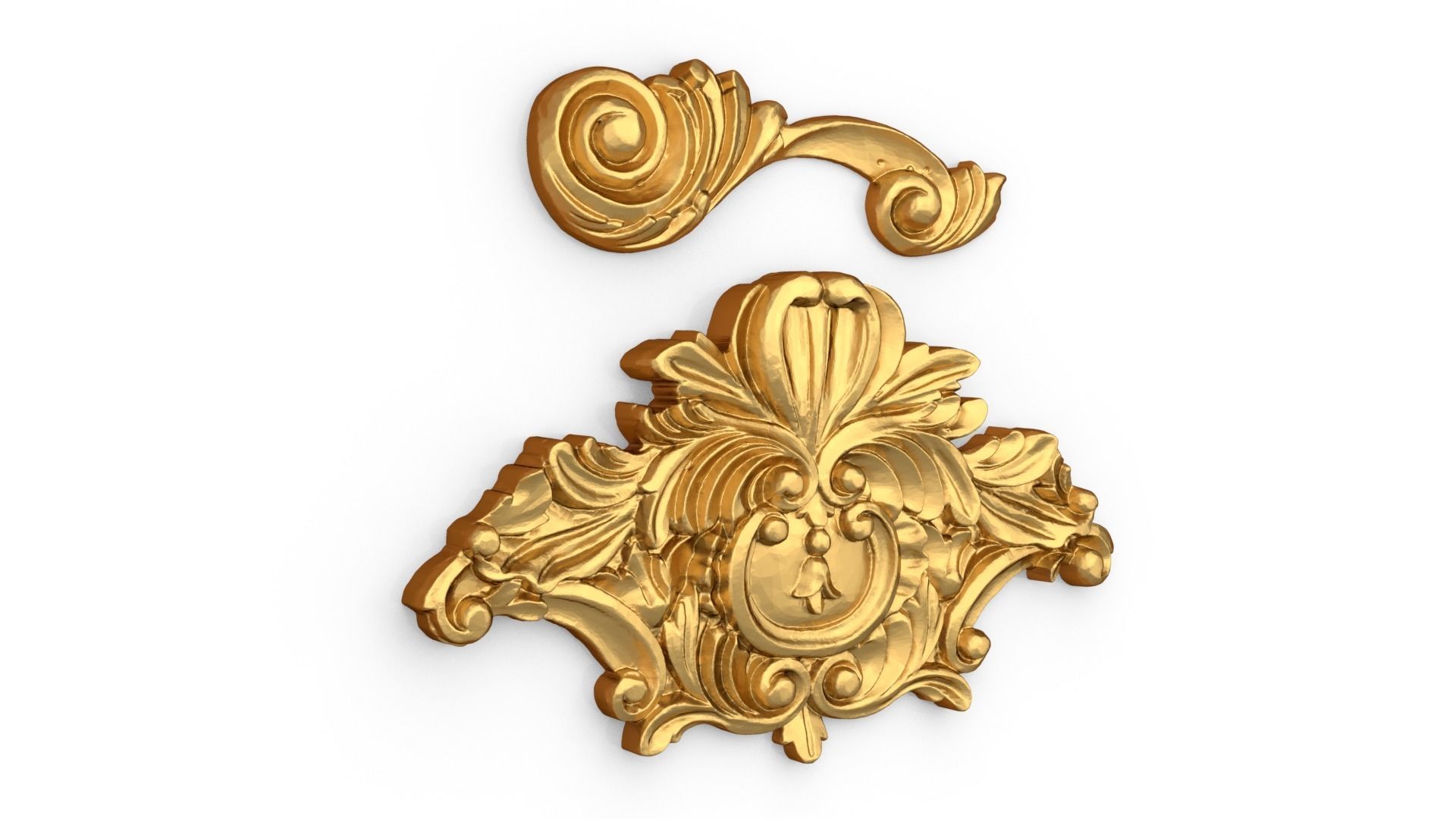 Classic decor ornament 71  3D model_1