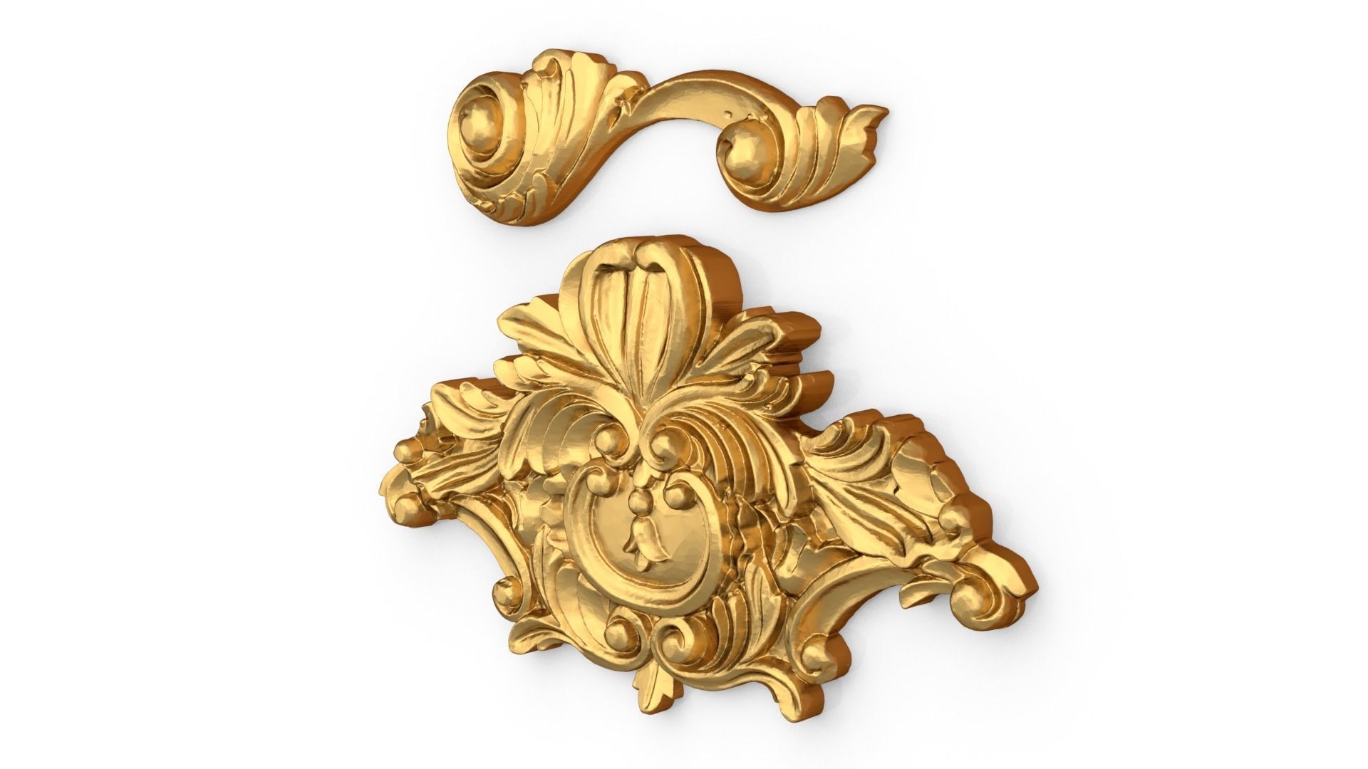 Classic decor ornament 71  3D model_2