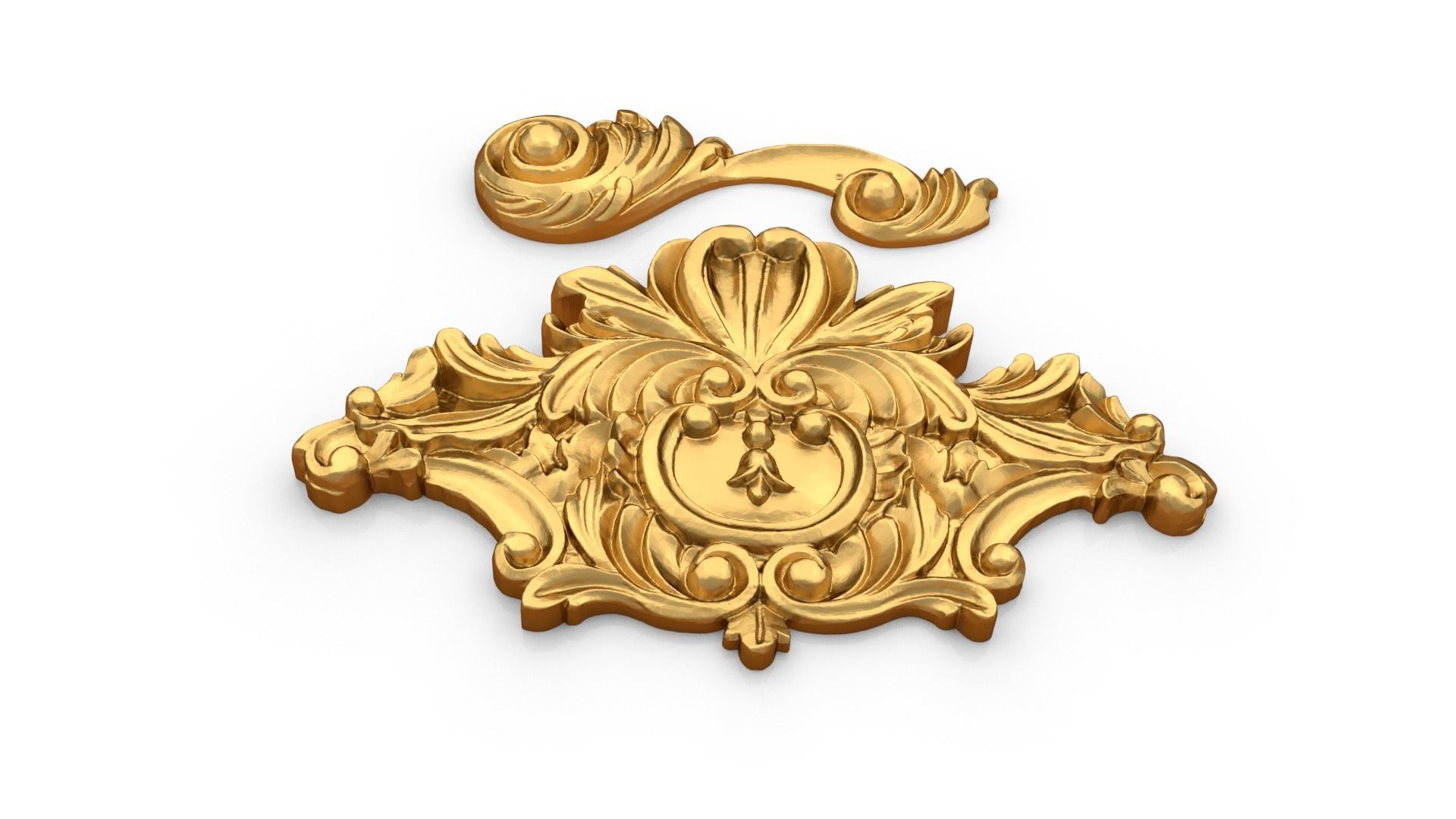 Classic decor ornament 71  3D model_3