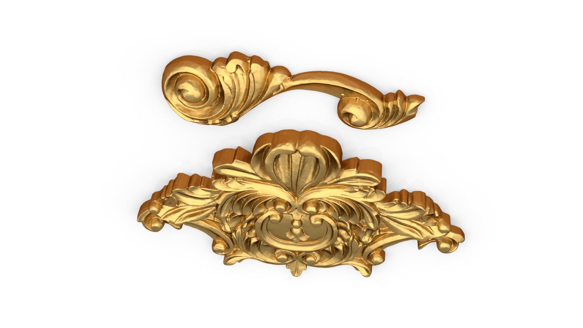 Classic decor ornament 71  3D model_4