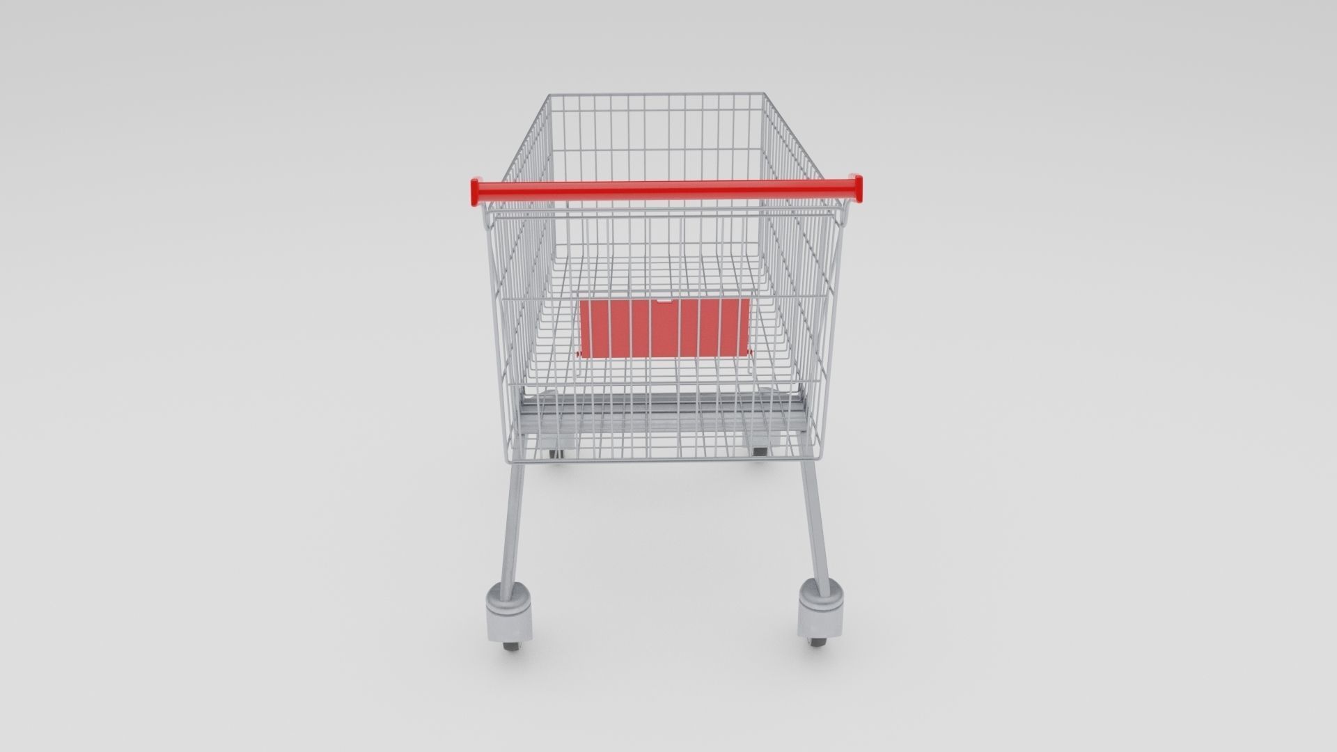 Shopping cart 3D model_5