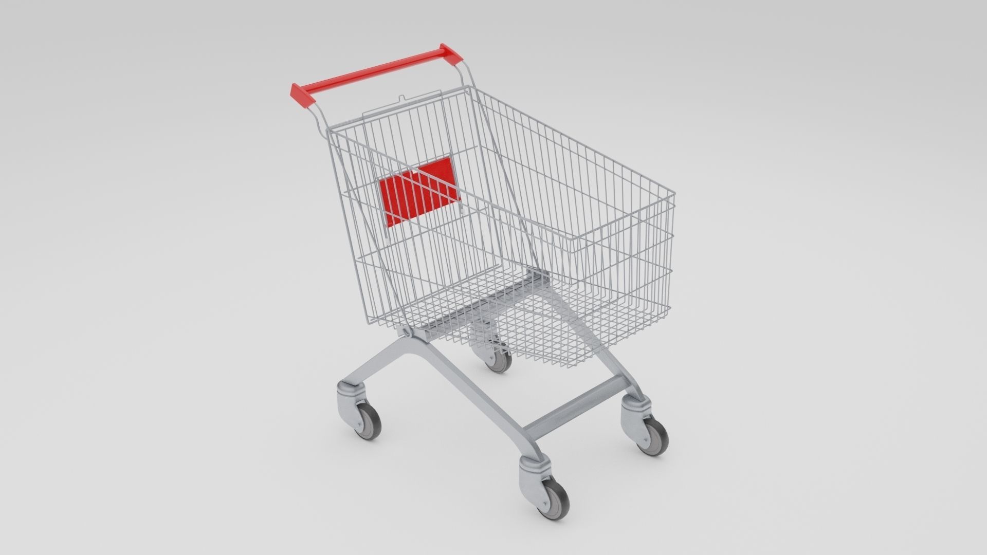 Shopping cart 3D model_10