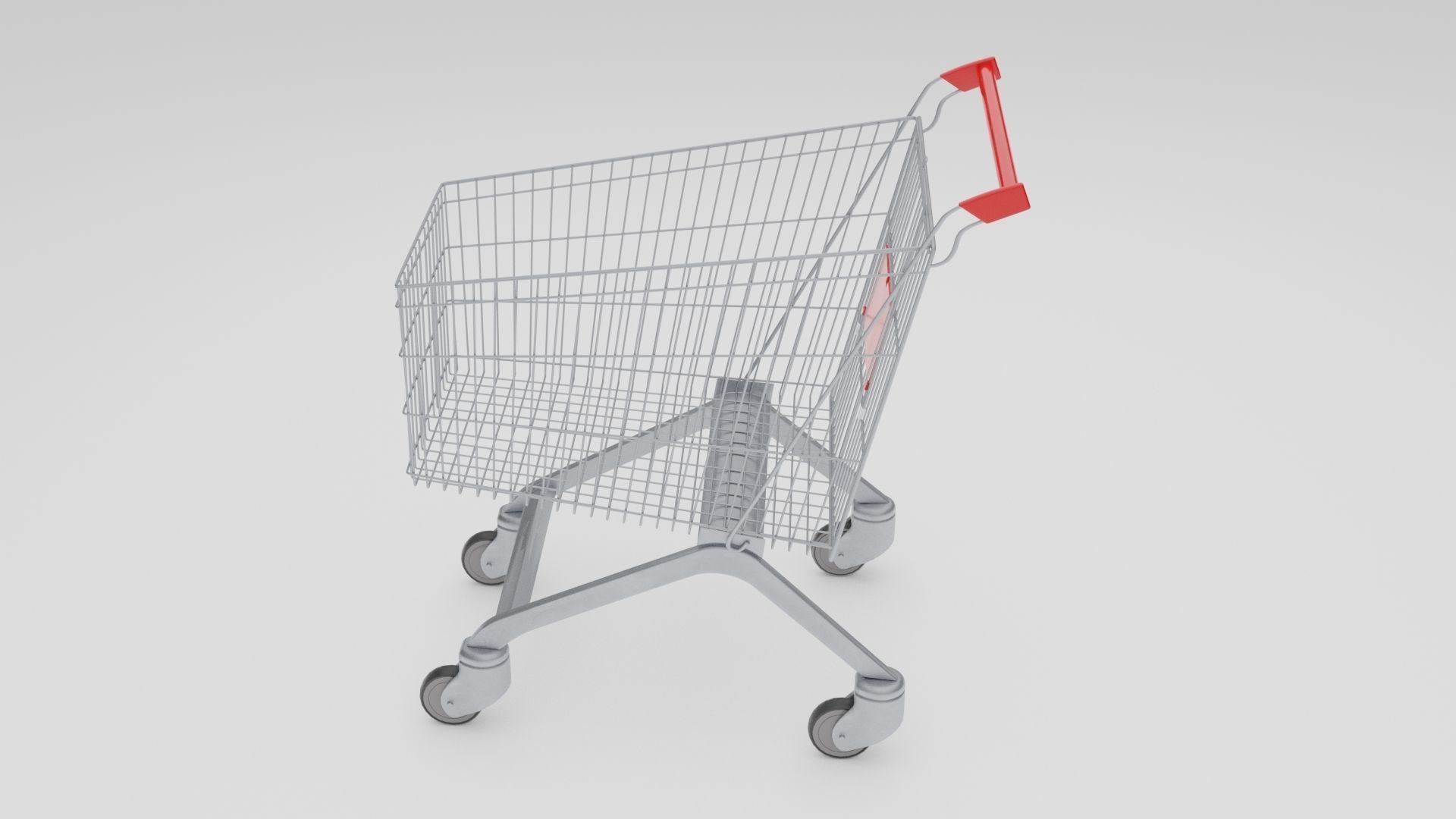 Shopping cart 3D model_4