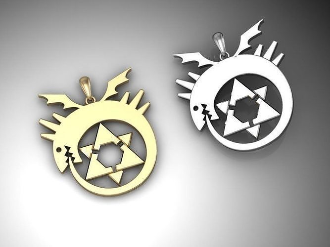Pendant homunculus symbol ready for 3d print 3D print model