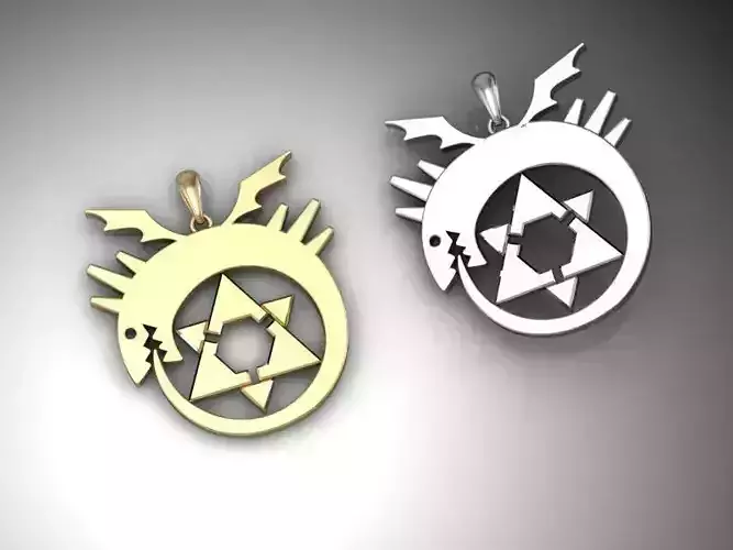 Pendant homunculus symbol ready for 3d print 3D print model