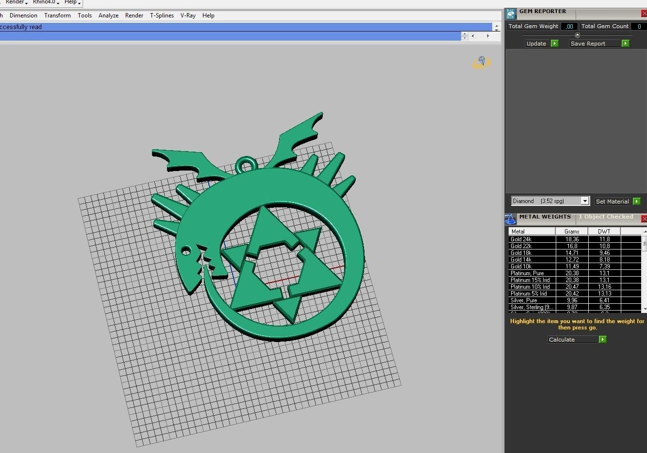 Pendant homunculus symbol ready for 3d print 3D print model_3