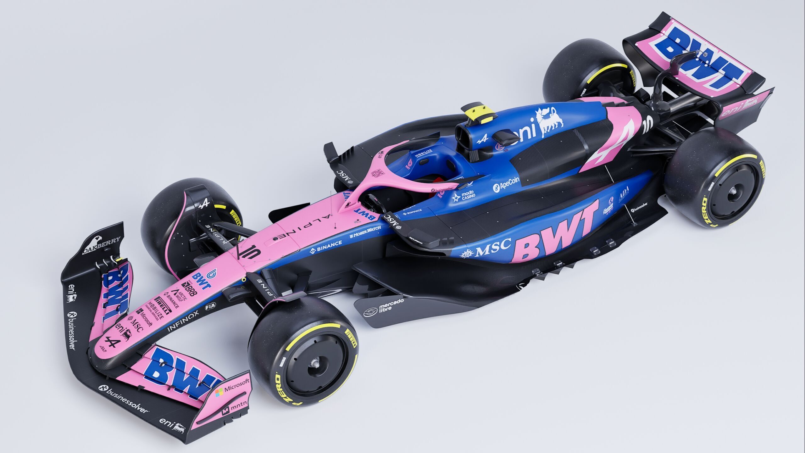 F1 2025 Alpine A525 Formula 1 Race Car Low-poly 3D model_9